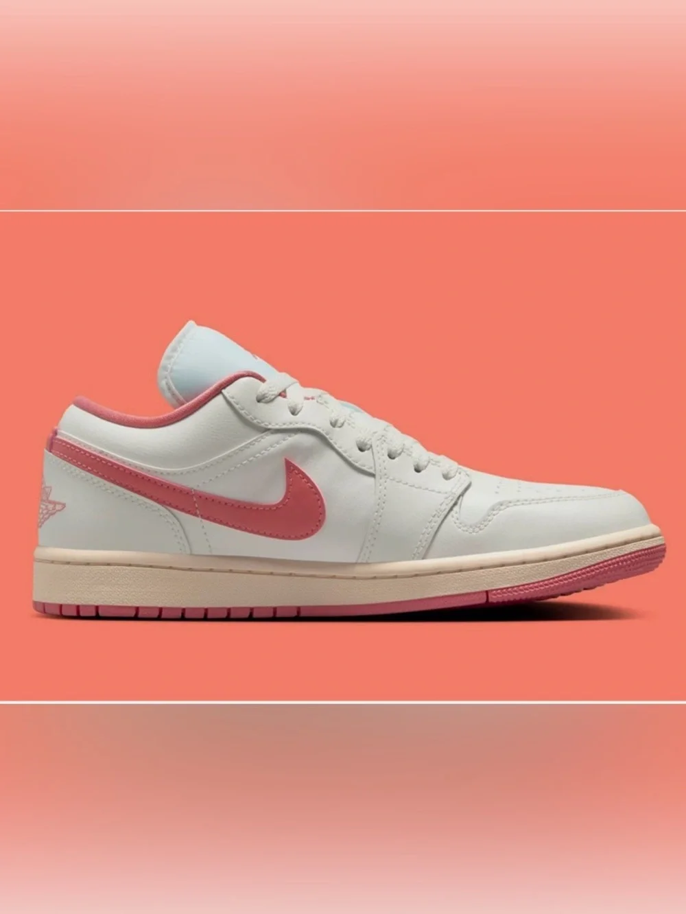 Nike Air Jordan 1 Low Sail Guava Ice Pink Salt - Picture 6 of 10